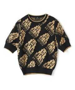 LANVIN COLLECTION / ランバン コレクション ニット・セーター | ART DECO ジャカード総柄ニット