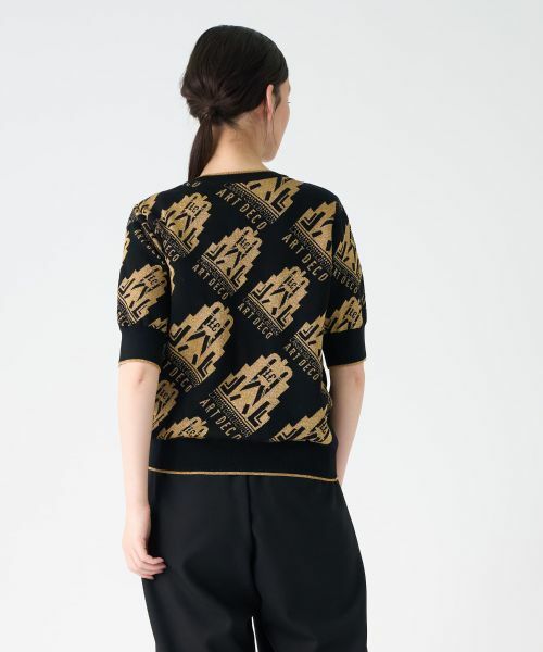 LANVIN COLLECTION / ランバン コレクション ニット・セーター | ART DECO ジャカード総柄ニット | 詳細14