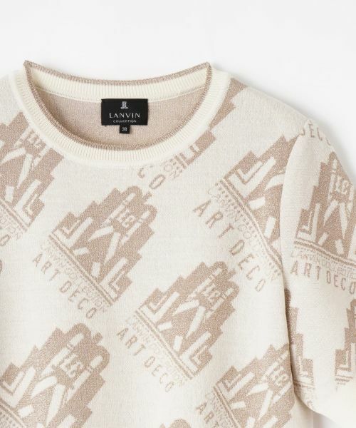 LANVIN COLLECTION / ランバン コレクション ニット・セーター | ART DECO ジャカード総柄ニット | 詳細3