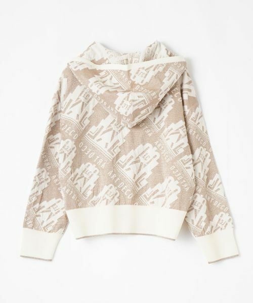 LANVIN COLLECTION / ランバン コレクション ニット・セーター | ART DECOジャカードフーディー | 詳細1