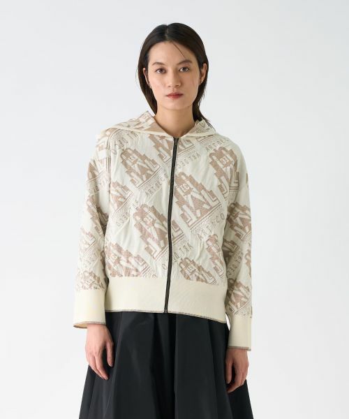 LANVIN COLLECTION / ランバン コレクション ニット・セーター | ART DECOジャカードフーディー | 詳細10