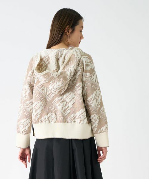 LANVIN COLLECTION / ランバン コレクション ニット・セーター | ART DECOジャカードフーディー | 詳細12