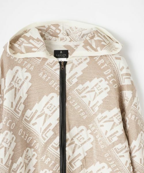 LANVIN COLLECTION / ランバン コレクション ニット・セーター | ART DECOジャカードフーディー | 詳細2