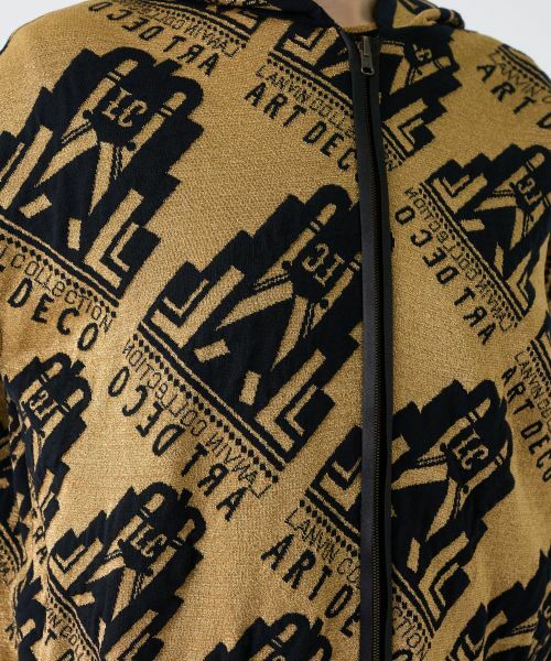 LANVIN COLLECTION / ランバン コレクション ニット・セーター | ART DECOジャカードフーディー | 詳細4