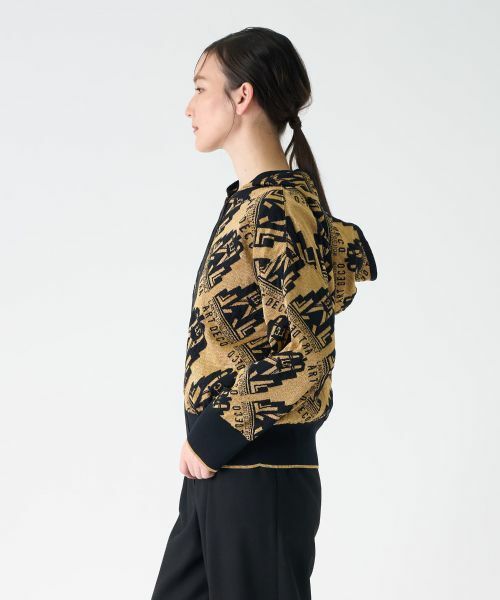 LANVIN COLLECTION / ランバン コレクション ニット・セーター | ART DECOジャカードフーディー | 詳細7