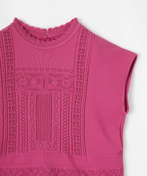 LANVIN COLLECTION / ランバン コレクション ニット・セーター | レース柄編みニット | 詳細9