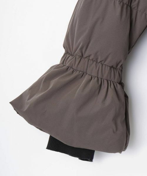 LANVIN COLLECTION / ランバン コレクション テーラードジャケット | ストレッチタフタペプラムダウンジャケット | 詳細11