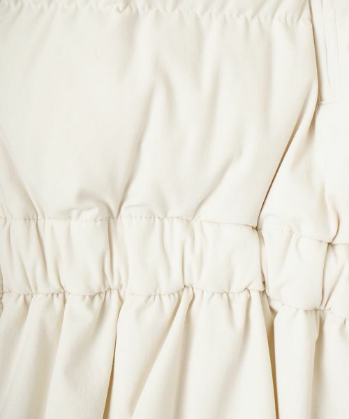 LANVIN COLLECTION / ランバン コレクション テーラードジャケット | ストレッチタフタペプラムダウンジャケット | 詳細14