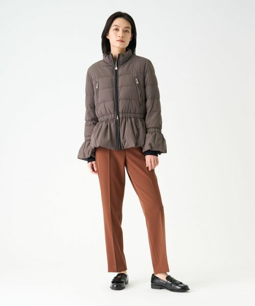 LANVIN COLLECTION / ランバン コレクション テーラードジャケット | ストレッチタフタペプラムダウンジャケット | 詳細6