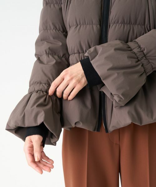 LANVIN COLLECTION / ランバン コレクション テーラードジャケット | ストレッチタフタペプラムダウンジャケット | 詳細7