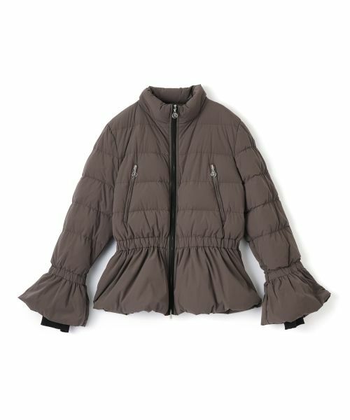LANVIN COLLECTION / ランバン コレクション テーラードジャケット | ストレッチタフタペプラムダウンジャケット | 詳細8