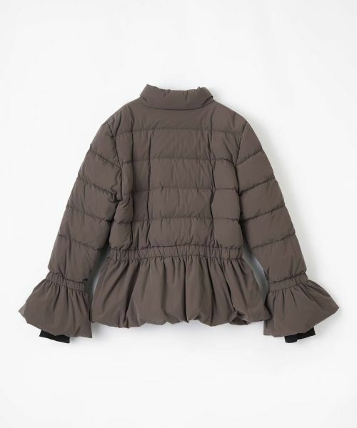 LANVIN COLLECTION / ランバン コレクション テーラードジャケット | ストレッチタフタペプラムダウンジャケット | 詳細9