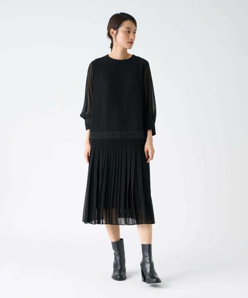 LANVIN COLLECTION / ランバン コレクション ドレス | バックサテンワンピース | 詳細1