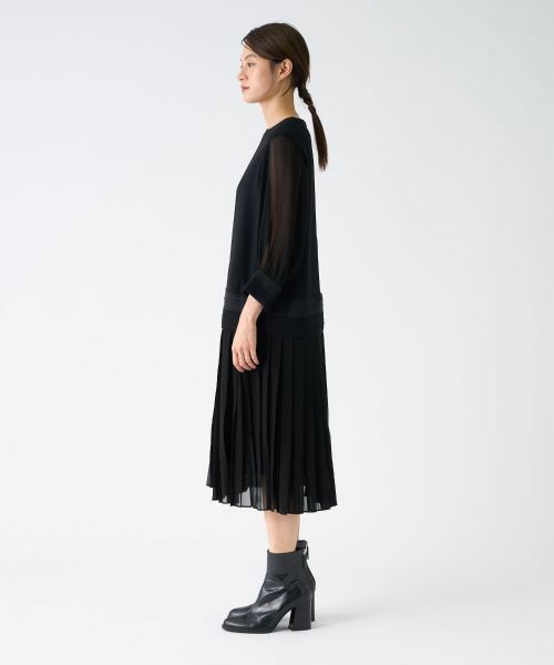 LANVIN COLLECTION / ランバン コレクション ドレス | バックサテンワンピース | 詳細3