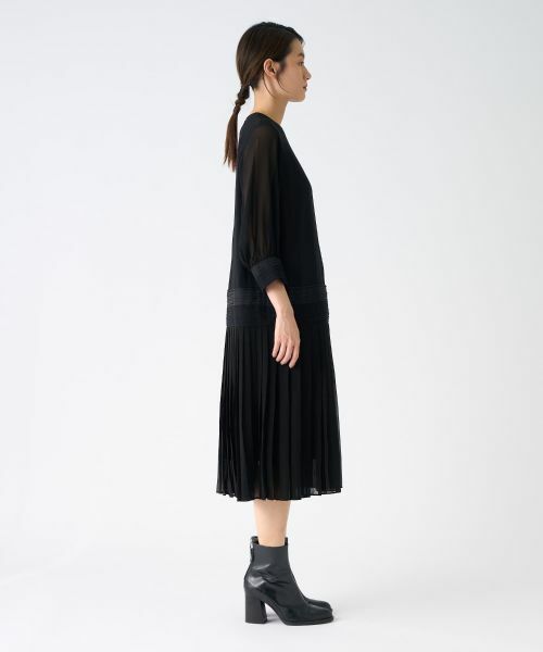 LANVIN COLLECTION / ランバン コレクション ドレス | バックサテンワンピース | 詳細5