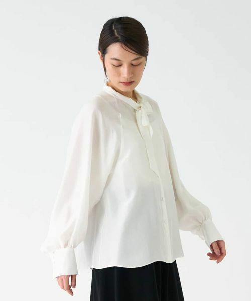 LANVIN COLLECTION / ランバン コレクション シャツ・ブラウス | バイオスエード加工ブラウス | 詳細4