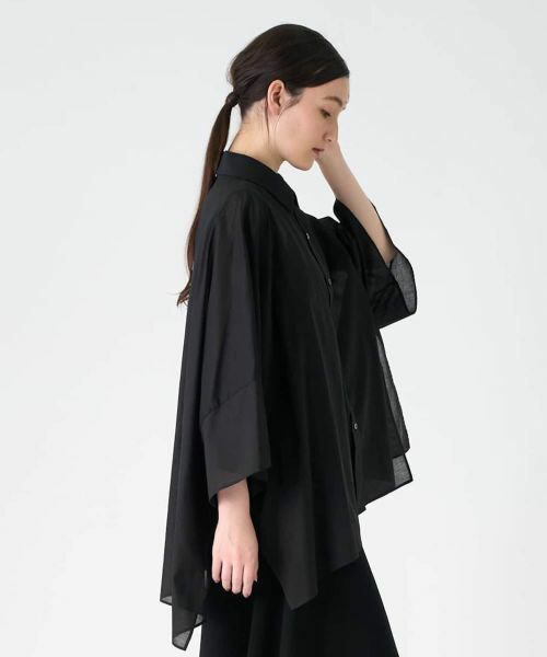 LANVIN COLLECTION / ランバン コレクション シャツ・ブラウス | 綿ナチュラルストレッチブラウス | 詳細10