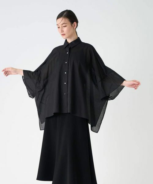 LANVIN COLLECTION / ランバン コレクション シャツ・ブラウス | 綿ナチュラルストレッチブラウス | 詳細11