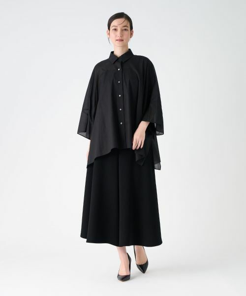 LANVIN COLLECTION / ランバン コレクション シャツ・ブラウス | 綿ナチュラルストレッチブラウス | 詳細12