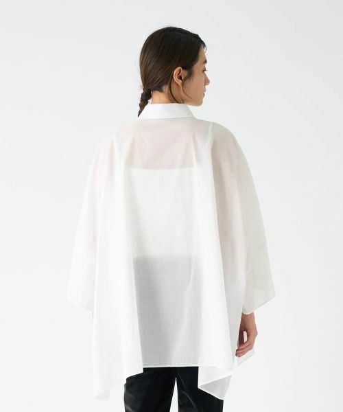 LANVIN COLLECTION / ランバン コレクション シャツ・ブラウス | 綿ナチュラルストレッチブラウス | 詳細3