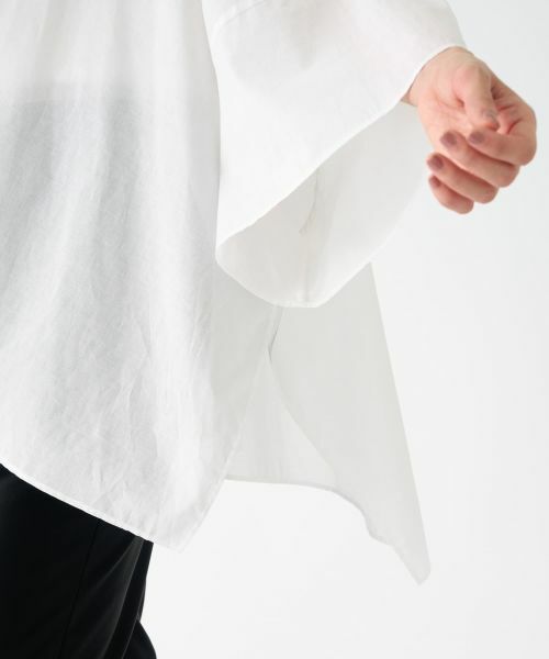 LANVIN COLLECTION / ランバン コレクション シャツ・ブラウス | 綿ナチュラルストレッチブラウス | 詳細5