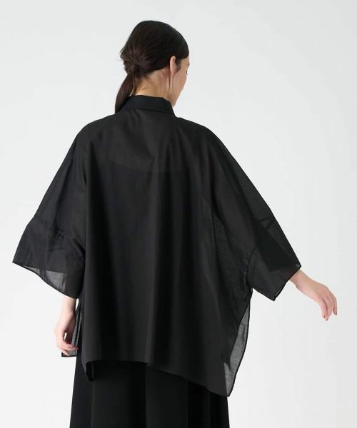 LANVIN COLLECTION / ランバン コレクション シャツ・ブラウス | 綿ナチュラルストレッチブラウス | 詳細9