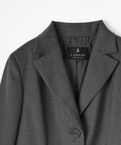 LANVIN COLLECTION / ランバン コレクション テーラードジャケット | シルクウール ストレッチジャケット | 詳細14