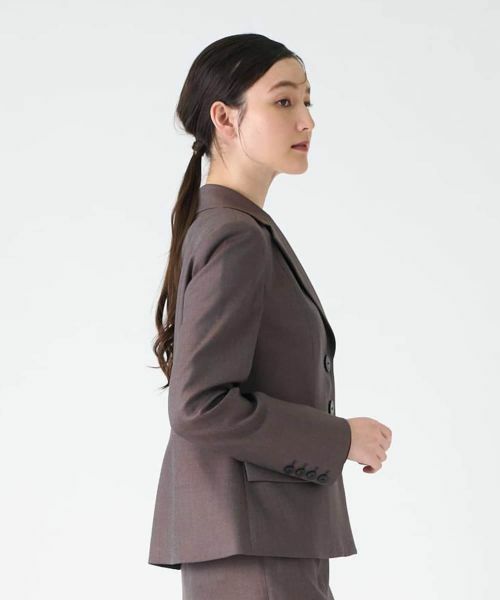 LANVIN COLLECTION / ランバン コレクション テーラードジャケット | シルクウール ストレッチジャケット | 詳細4