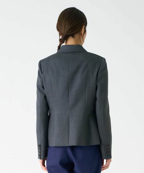 LANVIN COLLECTION / ランバン コレクション テーラードジャケット | シルクウール ストレッチジャケット | 詳細8