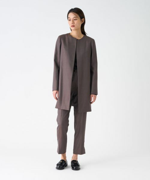 LANVIN COLLECTION / ランバン コレクション テーラードジャケット | シルクウール ストレッチジャケット | 詳細1