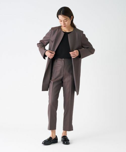 LANVIN COLLECTION / ランバン コレクション テーラードジャケット | シルクウール ストレッチジャケット | 詳細5