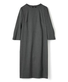 LANVIN COLLECTION / ランバン コレクション ドレス | シルクウール ストレッチワンピース