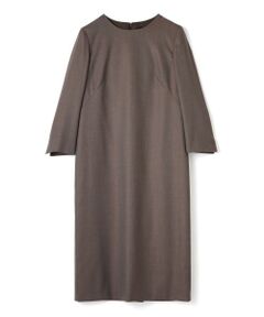 LANVIN COLLECTION / ランバン コレクション ドレス | シルクウール ストレッチワンピース