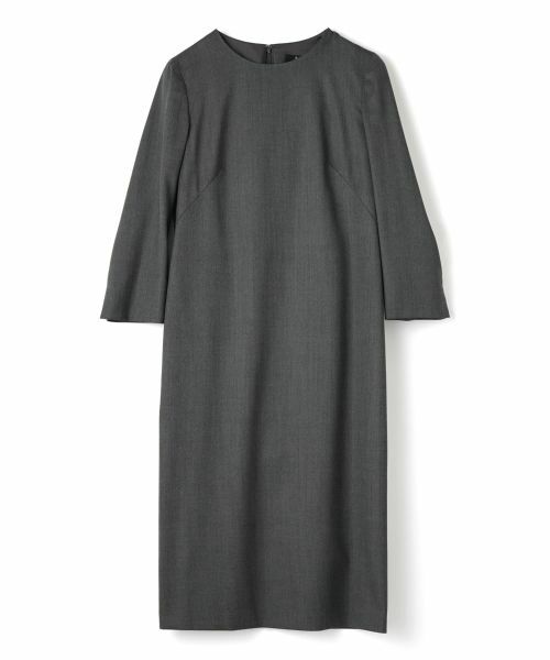 LANVIN COLLECTION/ランバン コレクション ストレッチワンピース チャコールグレー 40 LANVIN COLLECTION/ランバン コレクション ストレッチワンピース チャコールグレー 40