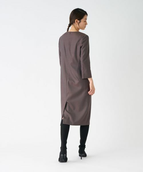 LANVIN COLLECTION / ランバン コレクション ドレス | シルクウール ストレッチワンピース | 詳細10