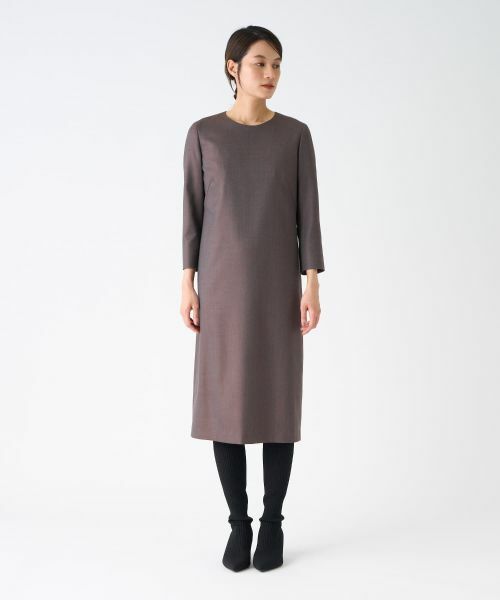 LANVIN COLLECTION / ランバン コレクション ドレス | シルクウール ストレッチワンピース | 詳細8