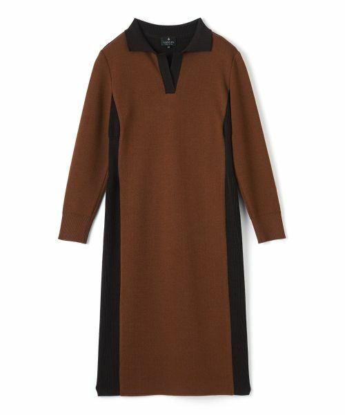 LANVIN COLLECTION/ランバン コレクション スピリートニットワンピース ダークブラウン 38 LANVIN COLLECTION/ランバン コレクション スピリートニットワンピース ダークブラウン 38