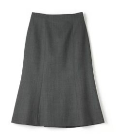 LANVIN COLLECTION / ランバン コレクション ロング・マキシ丈スカート | シルクウール マーメイドライン ストレッチスカート