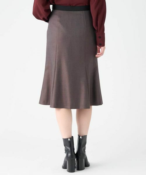 LANVIN COLLECTION / ランバン コレクション ロング・マキシ丈スカート | シルクウール マーメイドライン ストレッチスカート | 詳細3