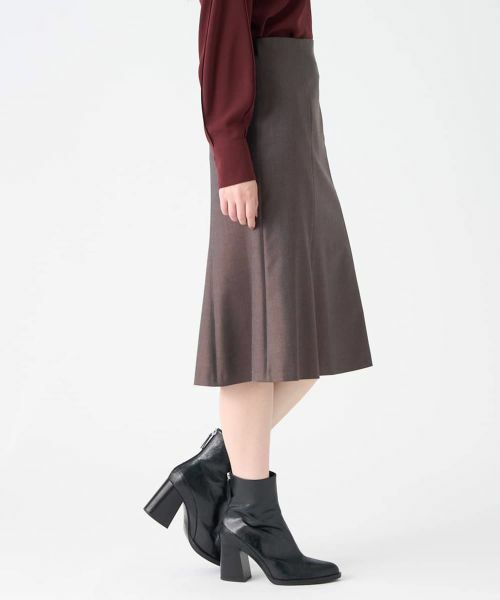 LANVIN COLLECTION / ランバン コレクション ロング・マキシ丈スカート | シルクウール マーメイドライン ストレッチスカート | 詳細4