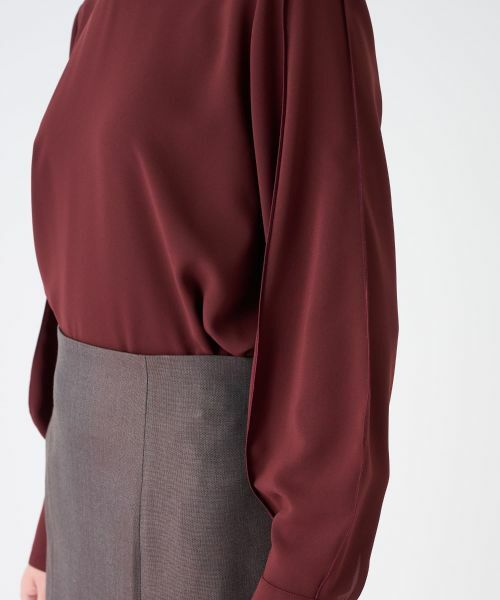 LANVIN COLLECTION / ランバン コレクション ロング・マキシ丈スカート | シルクウール マーメイドライン ストレッチスカート | 詳細5