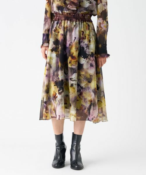 LANVIN COLLECTION / ランバン コレクション ロング・マキシ丈スカート | フラワースカート | 詳細1