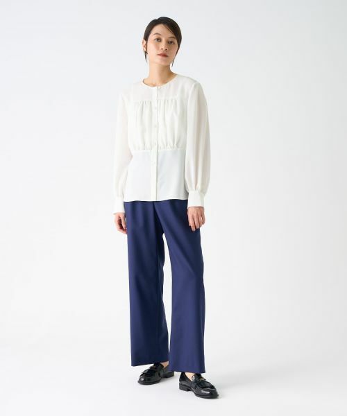 LANVIN COLLECTION / ランバン コレクション シャツ・ブラウス | ギャザーデザインブラウス | 詳細12