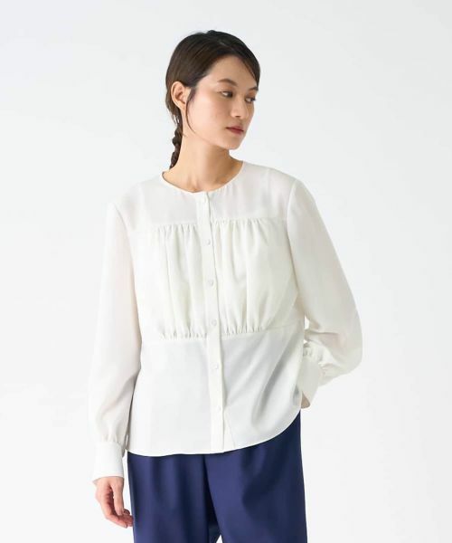 LANVIN COLLECTION / ランバン コレクション シャツ・ブラウス | ギャザーデザインブラウス | 詳細7