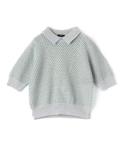 LANVIN COLLECTION / ランバン コレクション ニット・セーター | 半袖襟付きニット