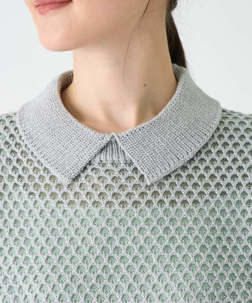 LANVIN COLLECTION / ランバン コレクション ニット・セーター | 半袖襟付きニット | 詳細10