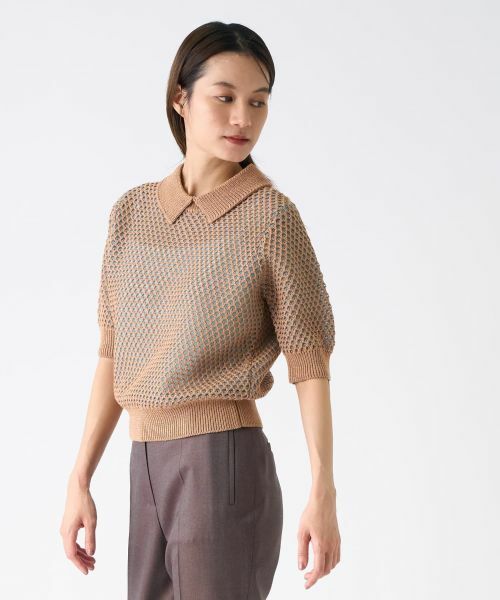 LANVIN COLLECTION / ランバン コレクション ニット・セーター | 半袖襟付きニット | 詳細4