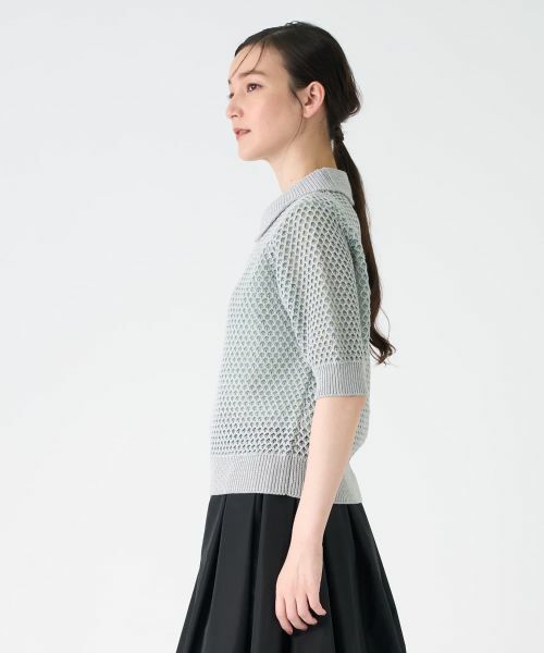 LANVIN COLLECTION / ランバン コレクション ニット・セーター | 半袖襟付きニット | 詳細8