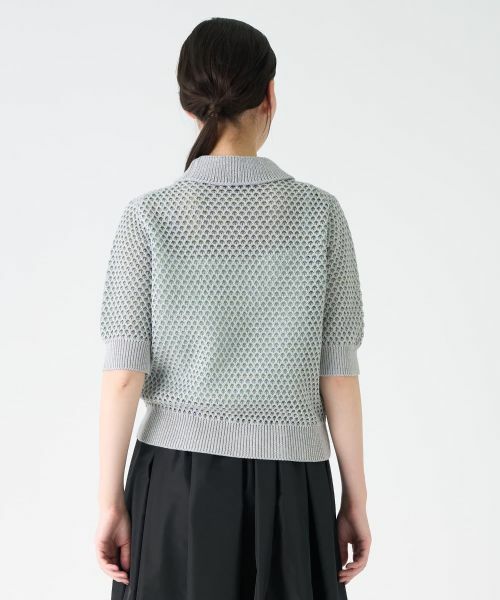 LANVIN COLLECTION / ランバン コレクション ニット・セーター | 半袖襟付きニット | 詳細9