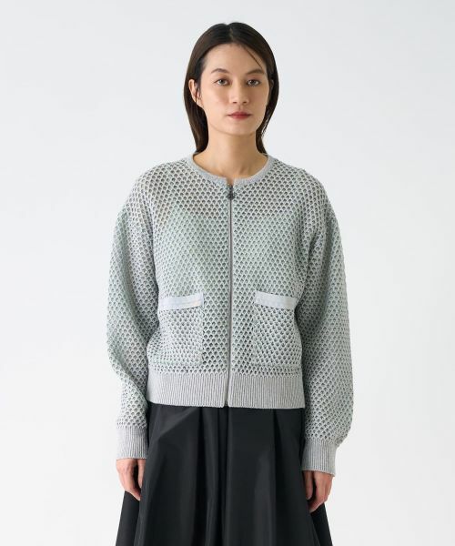 LANVIN COLLECTION / ランバン コレクション ニット・セーター | フロントジップカーディガン | 詳細5